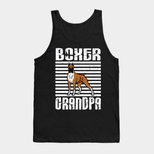 Boxer Grandpa Proud Dogs Tank Top